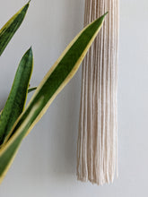 Load image into Gallery viewer, Clay and fiber art - Minimal Face Tassel - beige