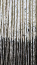 Load image into Gallery viewer, Large dip dye wall hanging, black tapestry, yarn art, yarn wall decor, woven wall art, dyed yarn wall hanging, minimalist fiber art
