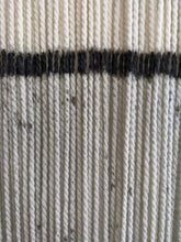 Load image into Gallery viewer, Large dip dye wall hanging, black tapestry, yarn art, yarn wall decor, woven wall art, dyed yarn wall hanging, minimalist fiber art