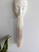 Load image into Gallery viewer, Clay and fiber art - Minimal Face Tassel - beige
