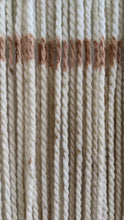 Load image into Gallery viewer, Natural dip dye wall hanging, beige tapestry, yarn art, yarn wall decor, woven wall art, dyed yarn wall hanging, minimalist fiber art
