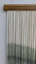Load image into Gallery viewer, Dip dyed macrame wall hanging, large fiber art, abstract wall art, dip dye tapestry, yarn wall art, woven wall hanging, wool art
