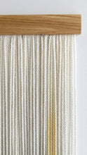 Load image into Gallery viewer, dip dye wall hanging, black tapestry, yarn art, boho yarn wall hanging, woven wall art, dyed yarn wall hanging, minimalist fiber art
