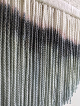 Load image into Gallery viewer, Circular dip dye tapestry, round wall decor, circle modern fiber art, round macrame wall hanging, large circular wall art, minimal tapestry
